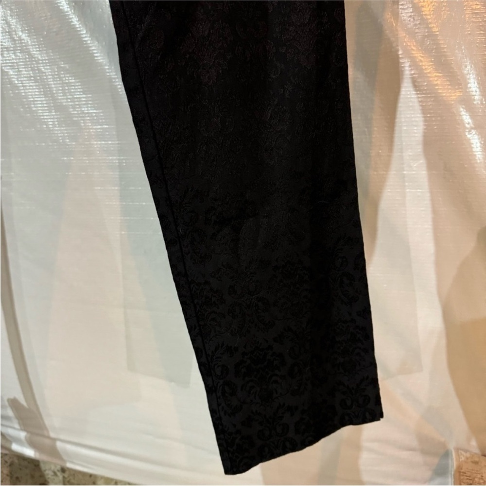 Dana Buchman Black Textured Trousers - Picture 3 of 5